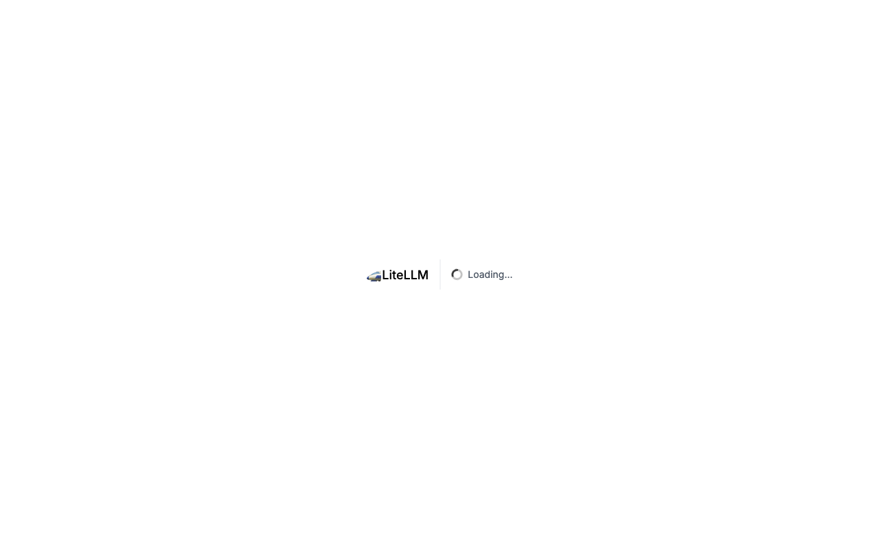 LiteLLM login page with SSO button