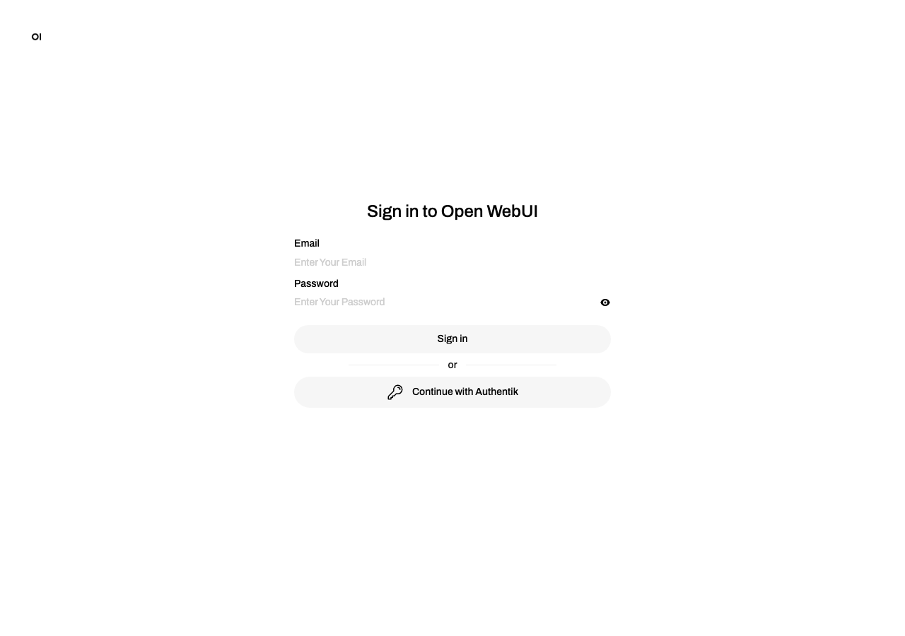 Login page with email/password form and SSO button
